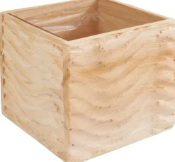 Best ohne Marke Holz-Pflanzenkiste "Wellig"