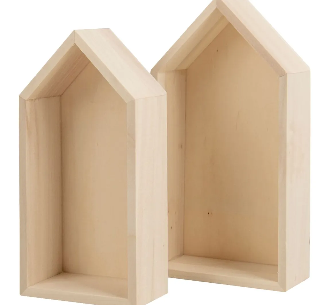 Sale Rayher Holz-Rahmen "Häuser - Hoch", 2er-Set