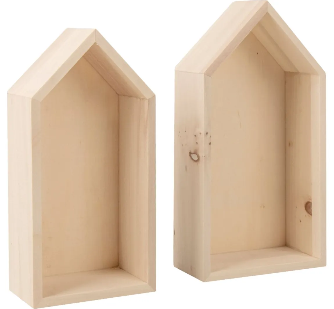 Sale Rayher Holz-Rahmen "Häuser - Hoch", 2er-Set