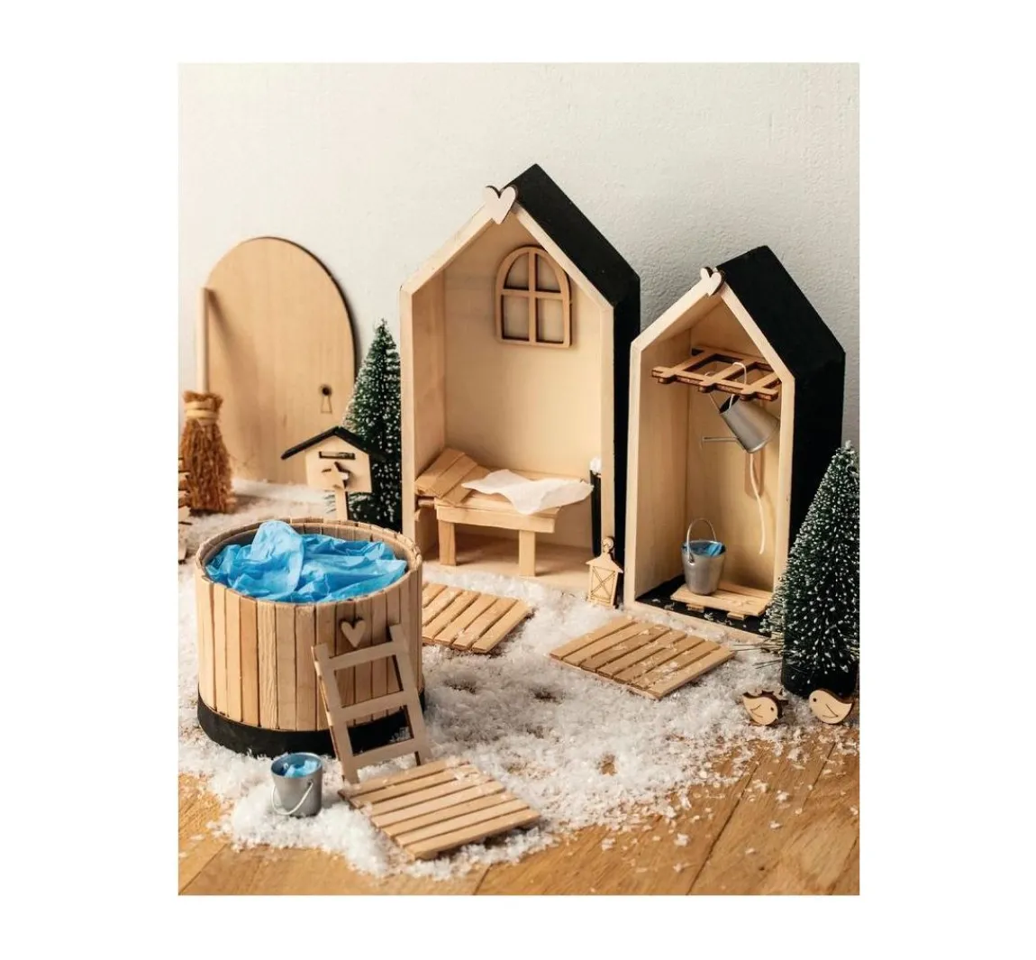 Sale Rayher Holz-Rahmen "Häuser - Hoch", 2er-Set
