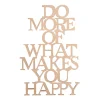 Outlet Rayher Holzschrift "Do more what makes you happy"
