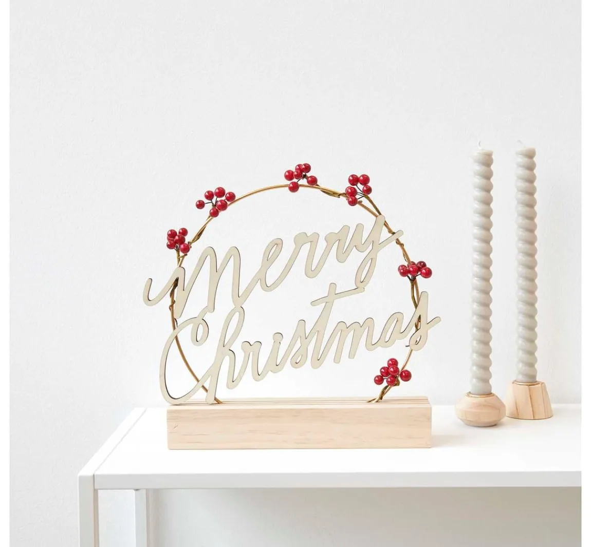Discount Rico Design Holzschriftzug "Merry Christmas"