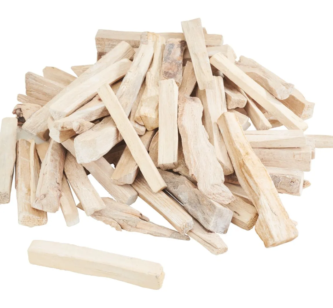 Hot ohne Marke Holzstücke, Weiß gewaschen