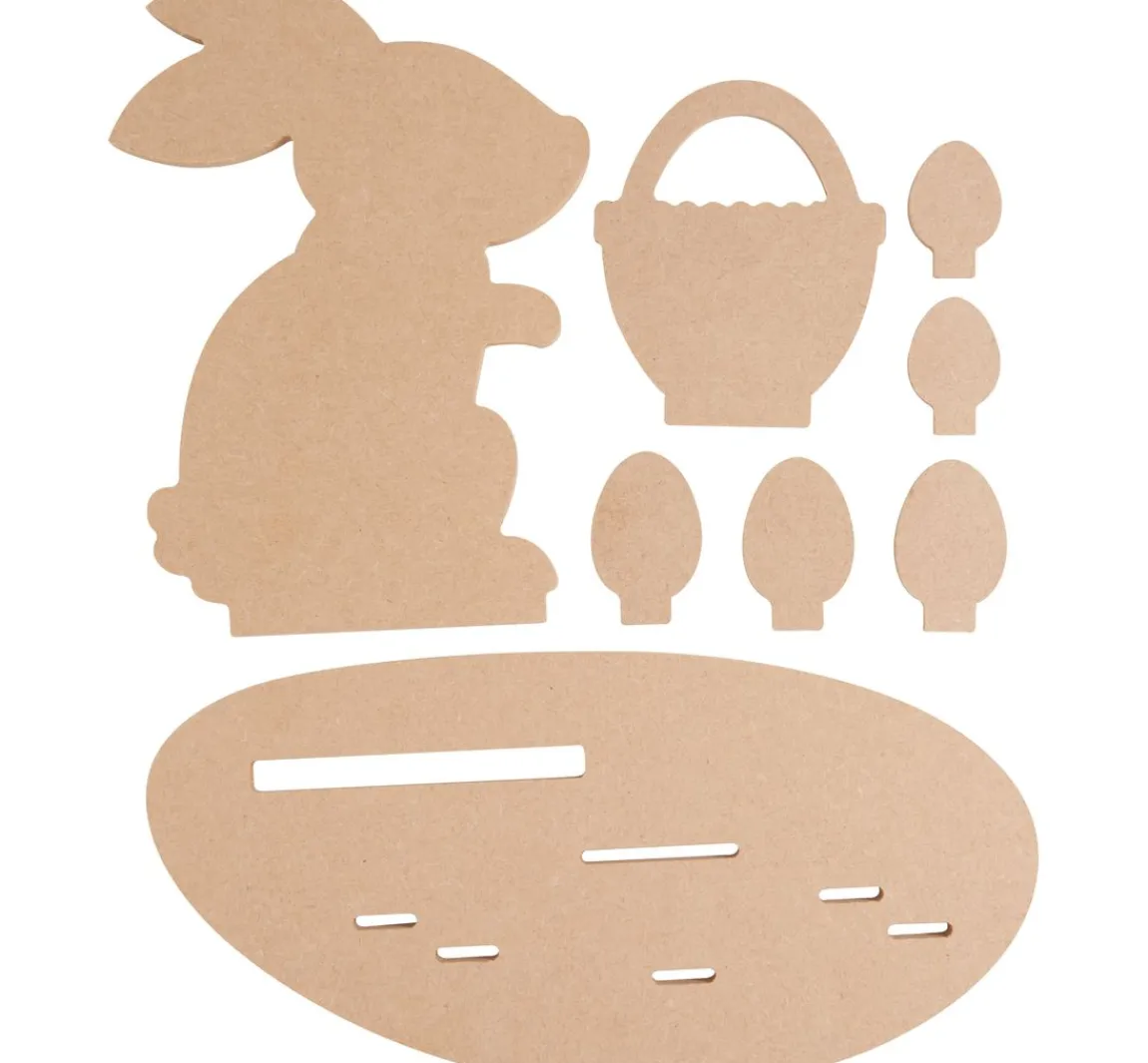 Outlet Pronty Crafts Holz-Steckmotiv "Hase im Osternest"