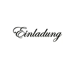 Meyco Holzstempel "Einladung"