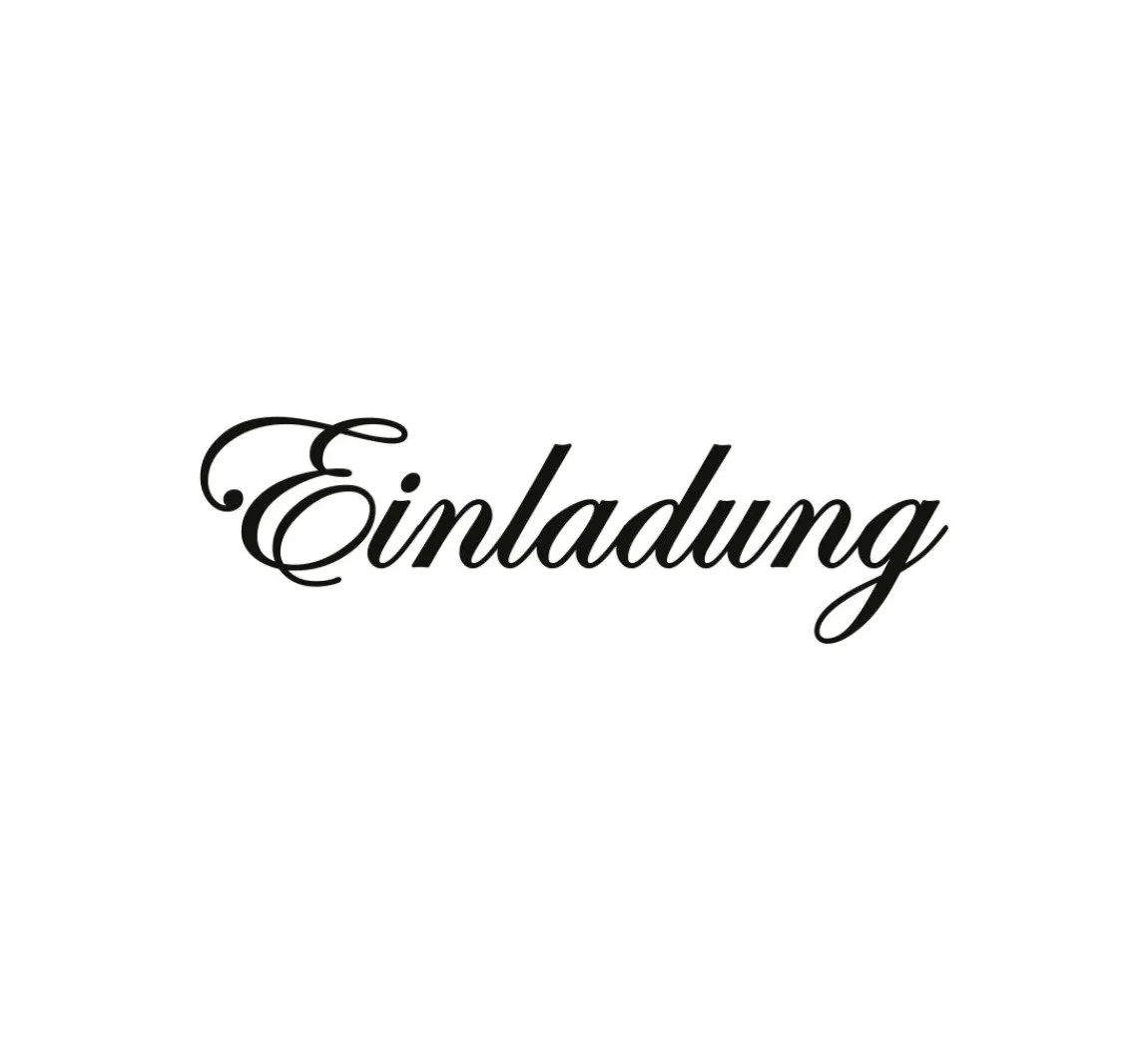 Meyco Holzstempel "Einladung"