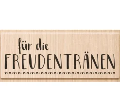 Online Heyda Holzstempel "Freudentränen"