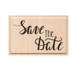 New Heyda Holzstempel "Save the Date"