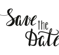 New Heyda Holzstempel "Save the Date"