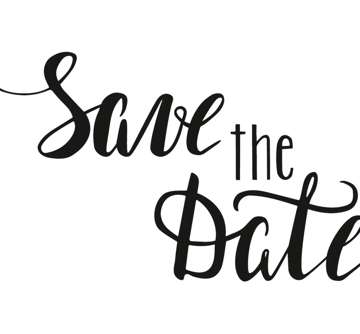 New Heyda Holzstempel "Save the Date"