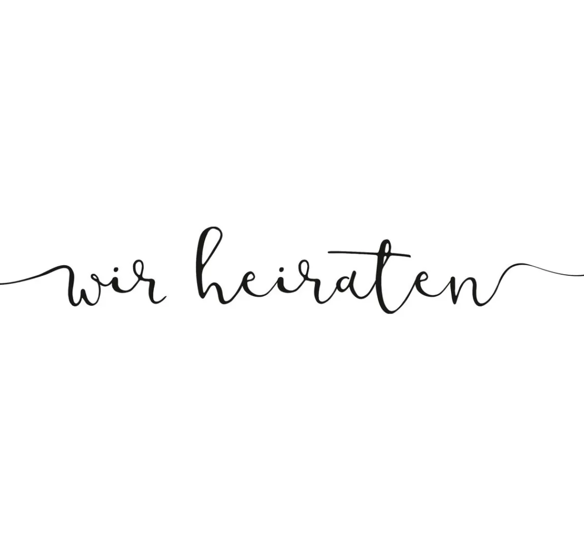 Best Heyda Holzstempel "Wir heiraten"