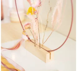 New HALBACH Holzständer für Trockenblumen und Dekoring