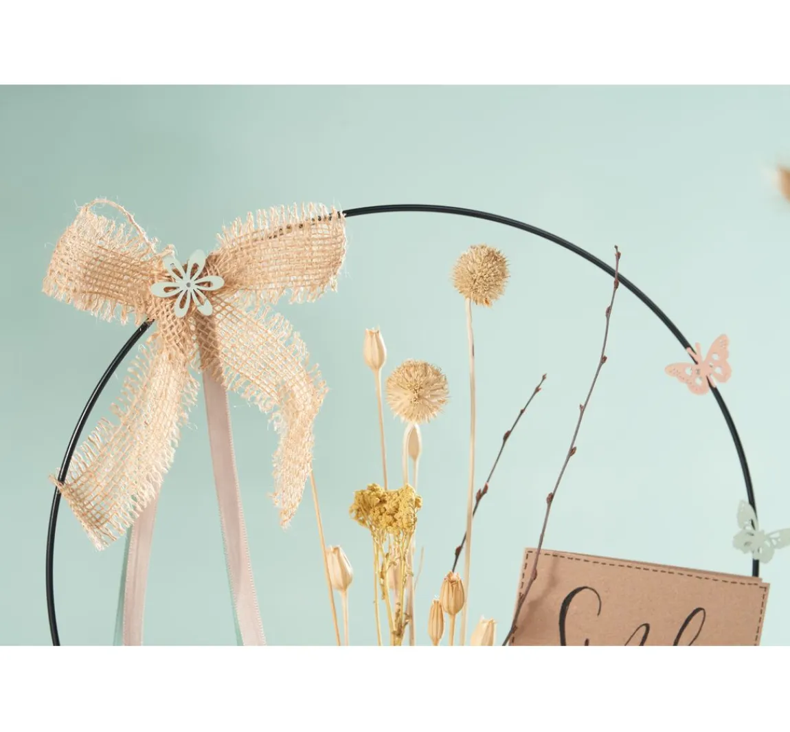 New HALBACH Holzständer für Trockenblumen und Dekoring