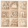 Outlet Papermania Holz-Streuteile "Hochzeit"