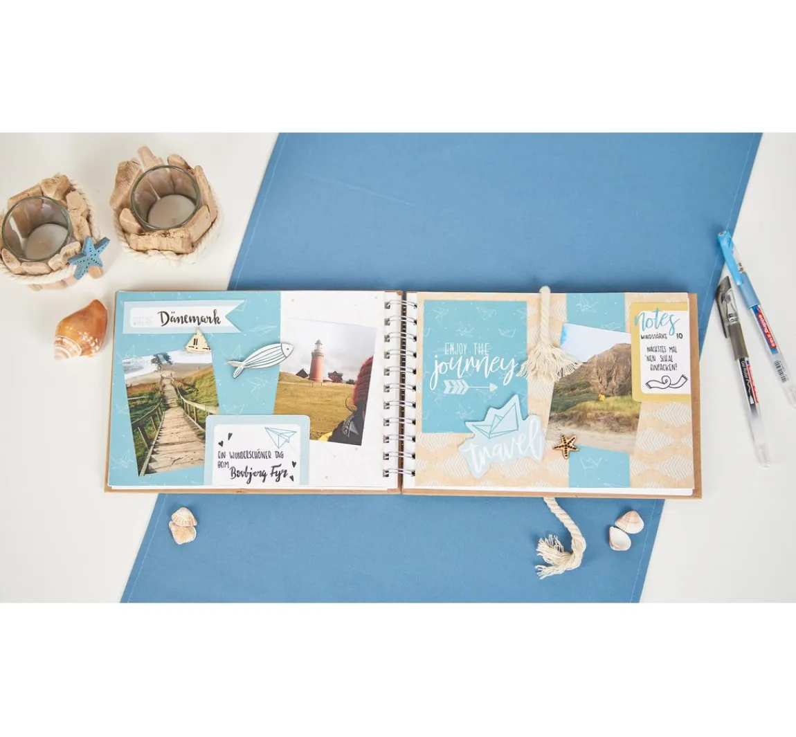 Sale Papermania Holz-Streuteile "Maritim", 45 Stück