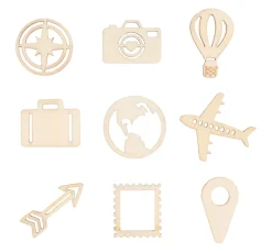 Sale Papermania Holz-Streuteile "Reise"