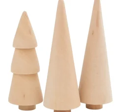 New Rayher Holz-Tannen, 3er-Set