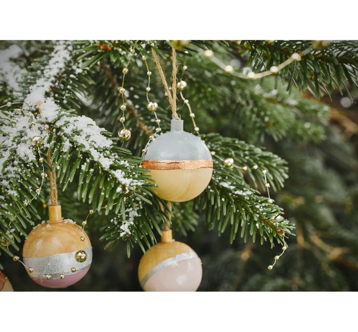 New creativ company Holz-Weihnachtskugel
