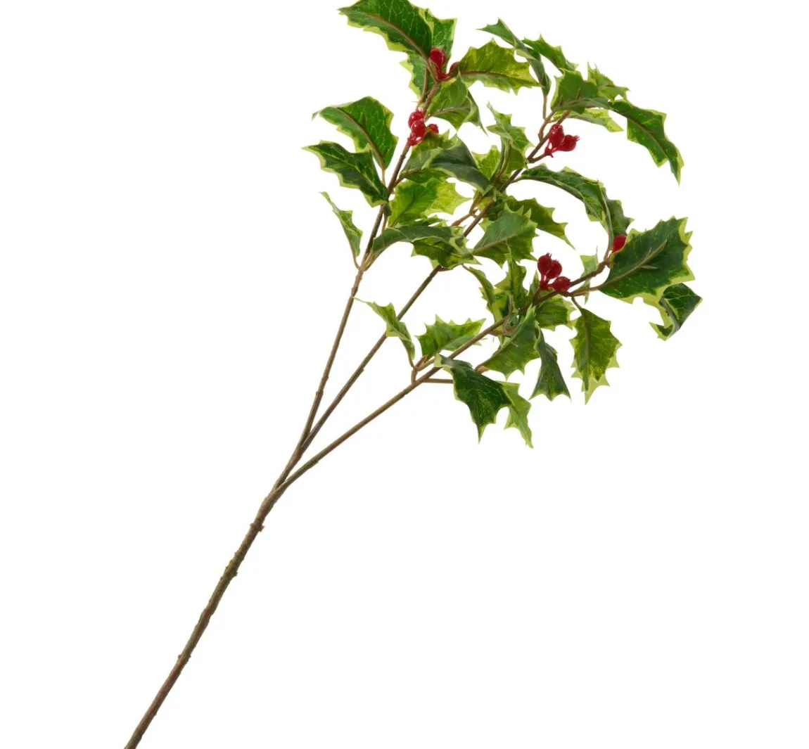 Hot DPI Ilex Zweig mit Beeren, 40 cm