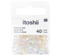 New Rico Design itoshii Perlen-Set "Glitzer Holographisch"