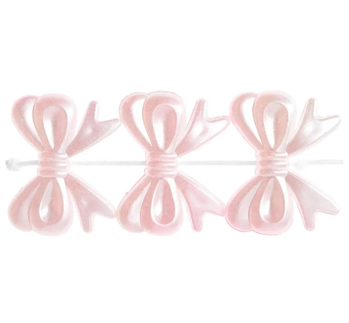 Outlet Rico Design itoshii Perlen-Set "Schleifen", Perlrosa