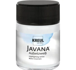 Kreul Kreative JAVANA Seidenmalfarbe, 50 ml, Aufsetzweiß