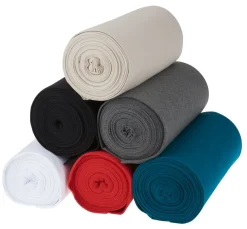 Clearance VBS Marktplatz Jersey-Bündchen-Stoff "Uni",