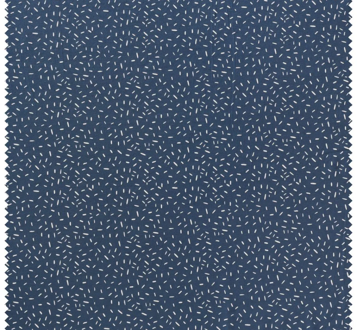 Sale VBS Marktplatz Jersey-Stoff "Konfetti-Streifen Jeans-Blau"