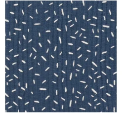 Sale VBS Marktplatz Jersey-Stoff "Konfetti-Streifen Jeans-Blau"