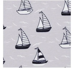 Best VBS Marktplatz Jersey-Stoff "Segelschiffe"