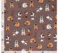 Online VBS Marktplatz Jersey-Stoff "Sweet Dogs"