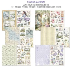 New Ciao Bella Junk Journal & Ephemera Book "Secret Garden"