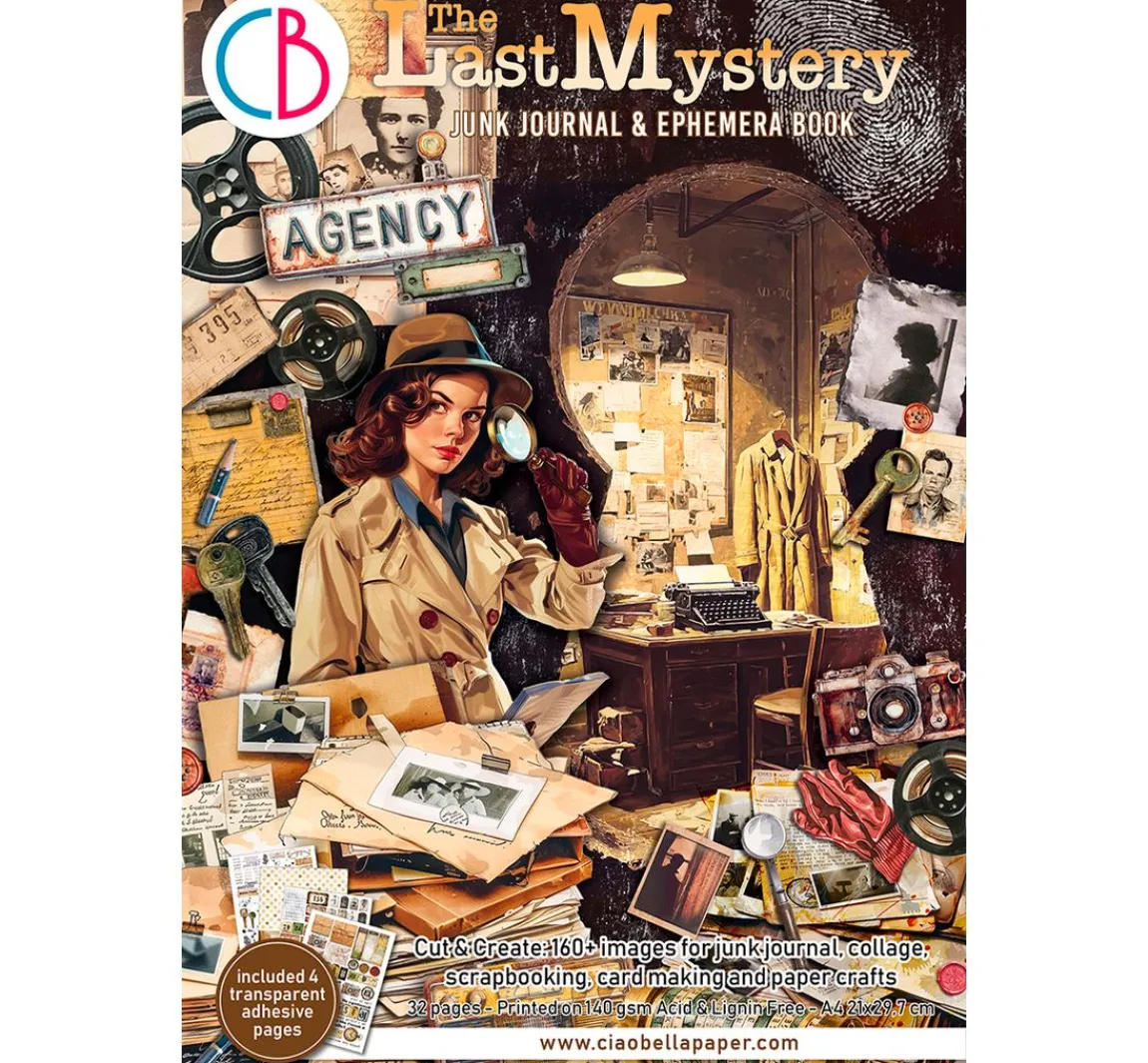 Outlet Ciao Bella Junk Journal & Ephemera Book "The Last Mystery"