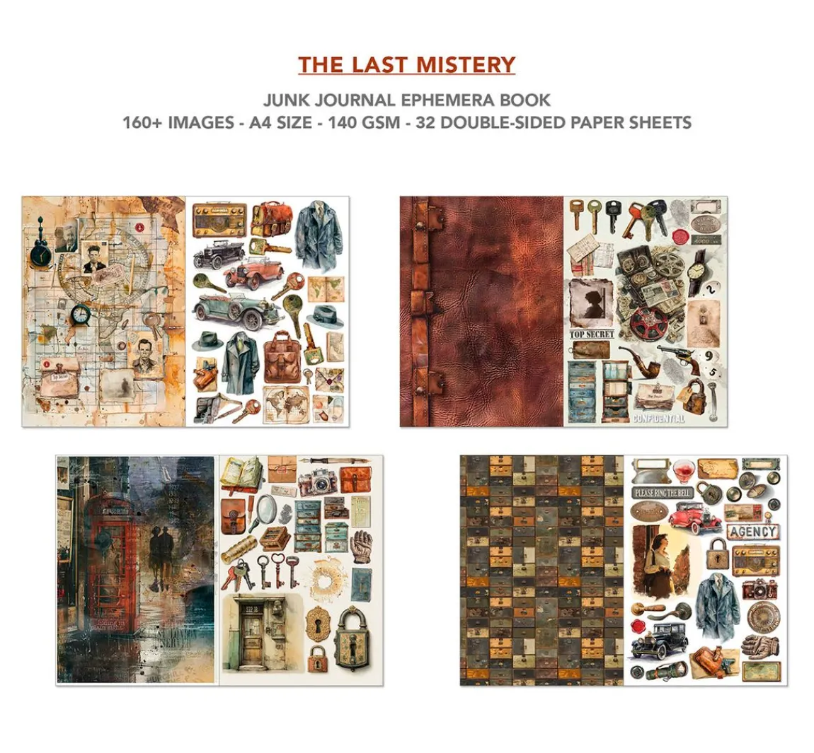 Outlet Ciao Bella Junk Journal & Ephemera Book "The Last Mystery"