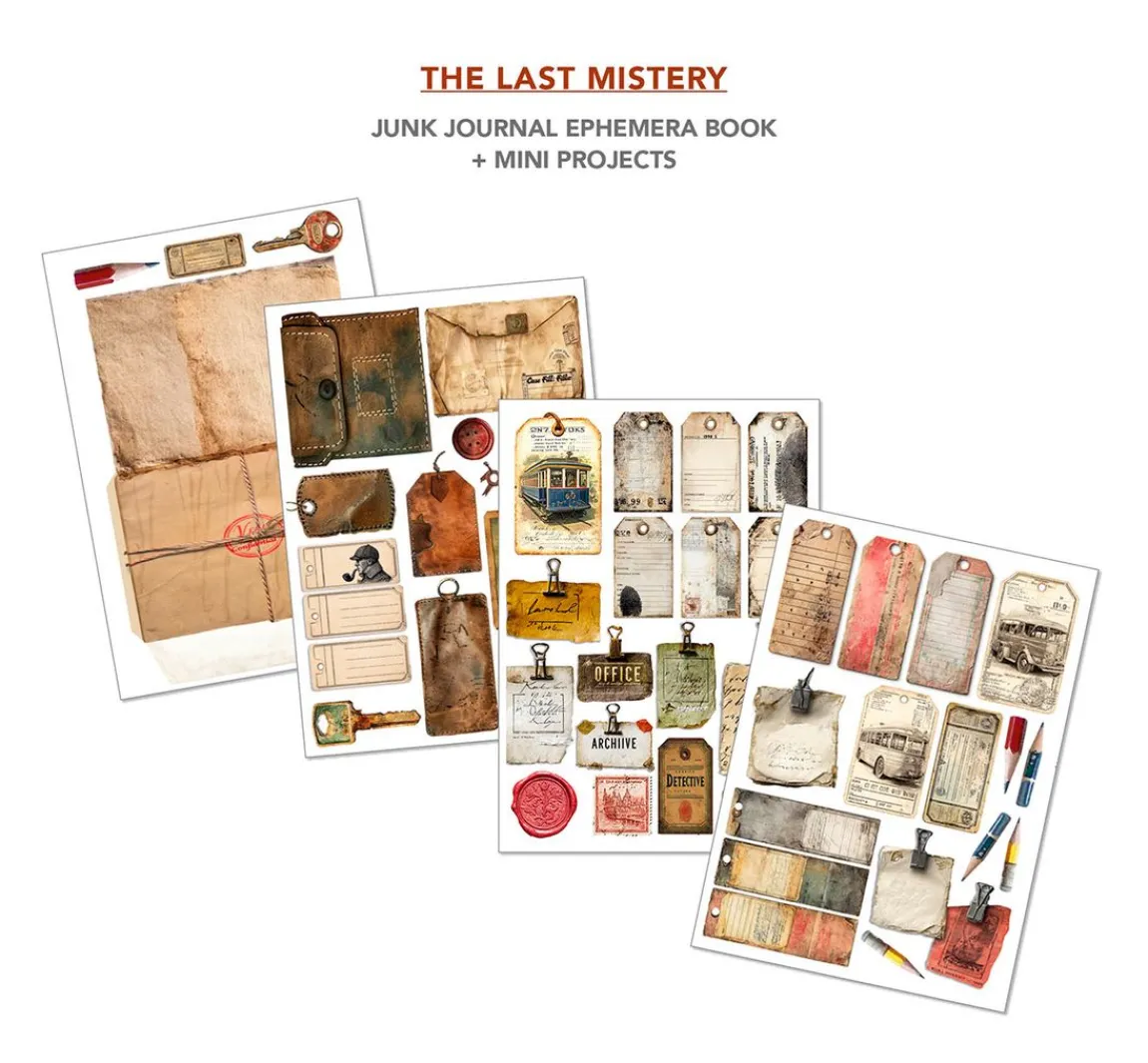 Outlet Ciao Bella Junk Journal & Ephemera Book "The Last Mystery"