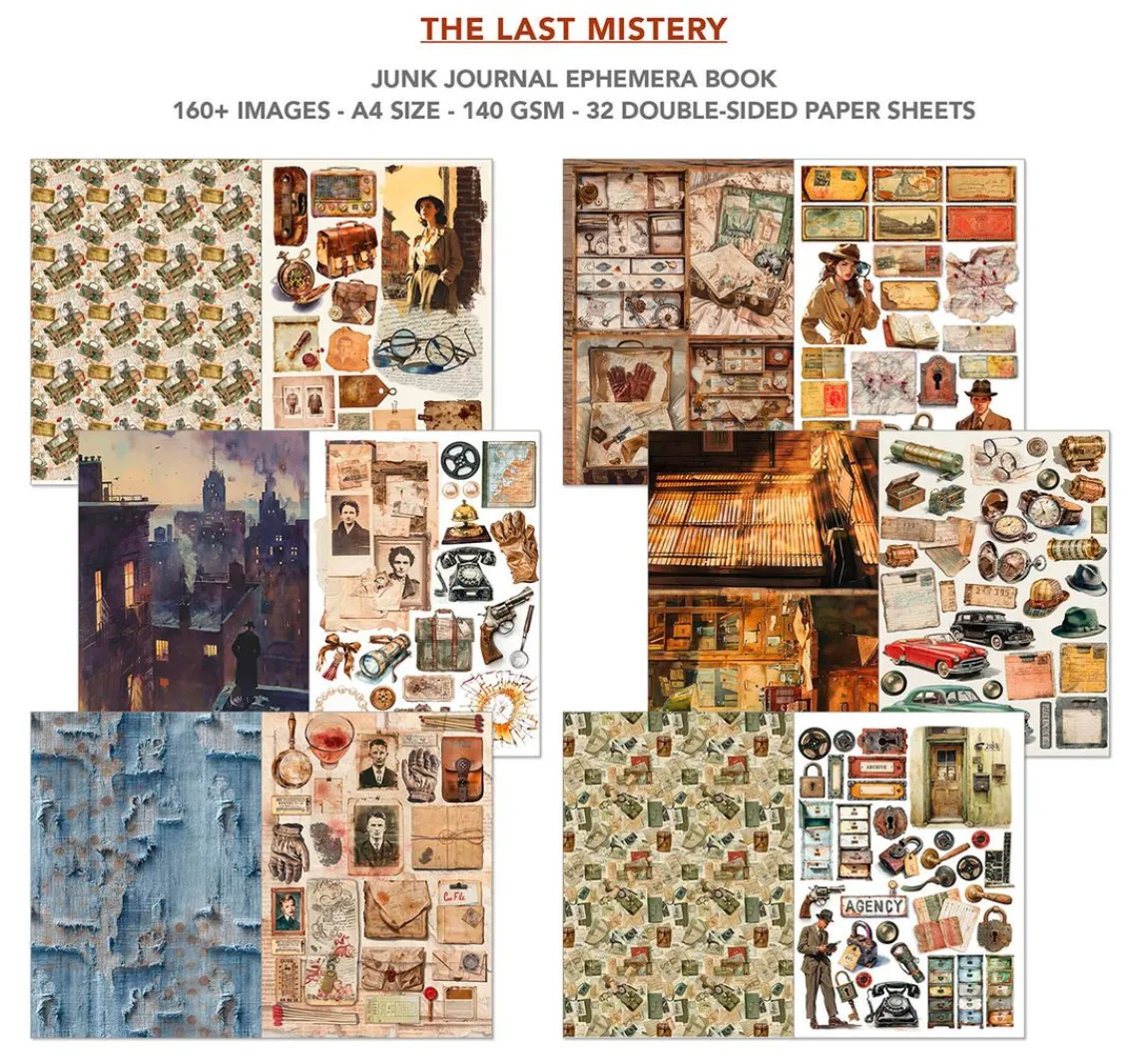 Outlet Ciao Bella Junk Journal & Ephemera Book "The Last Mystery"
