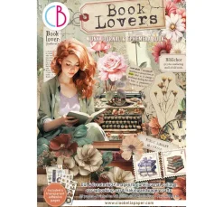 Hot Ciao Bella Junk Journal & Ephemera Book "Book Lovers"