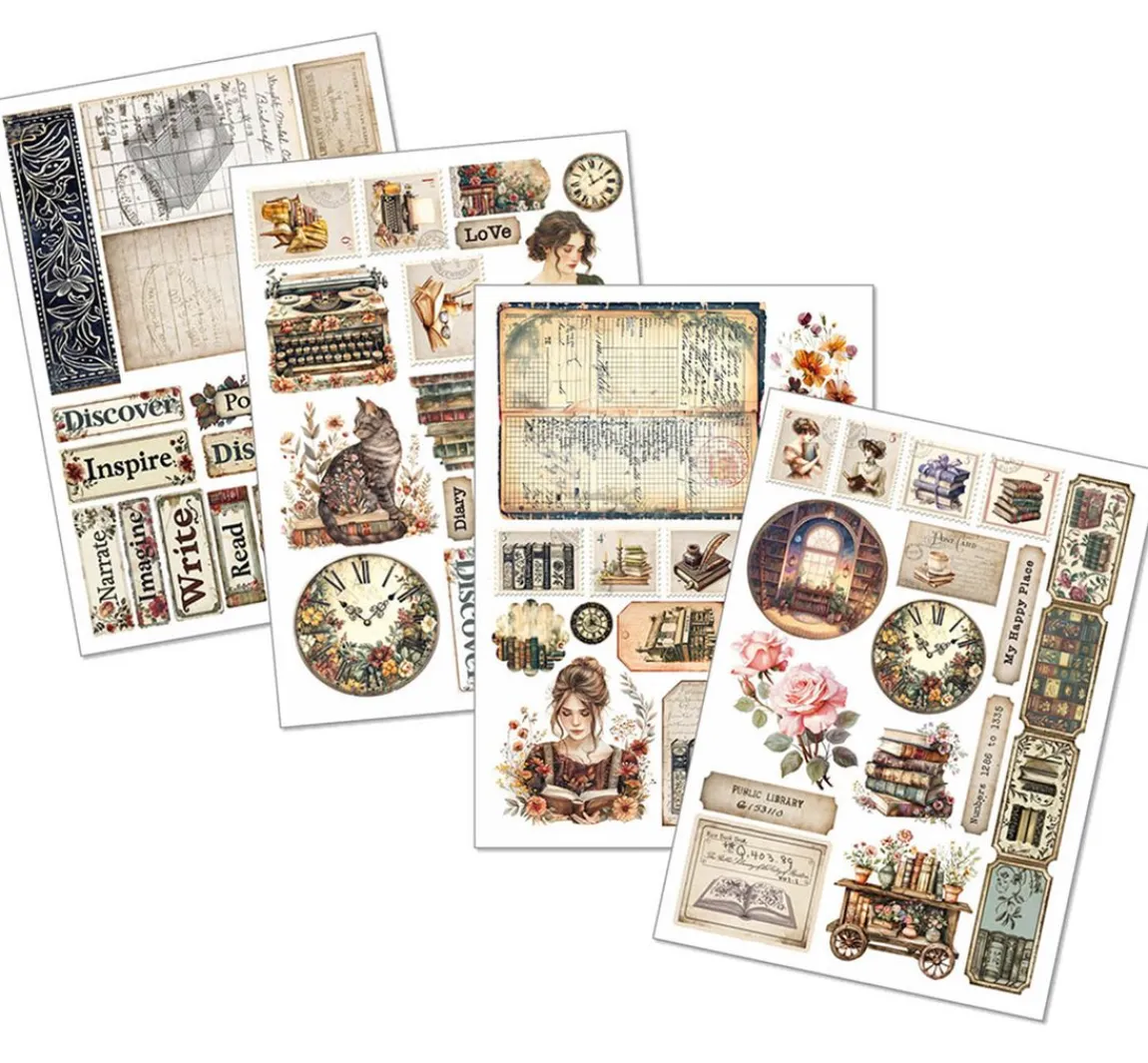 Hot Ciao Bella Junk Journal & Ephemera Book "Book Lovers"