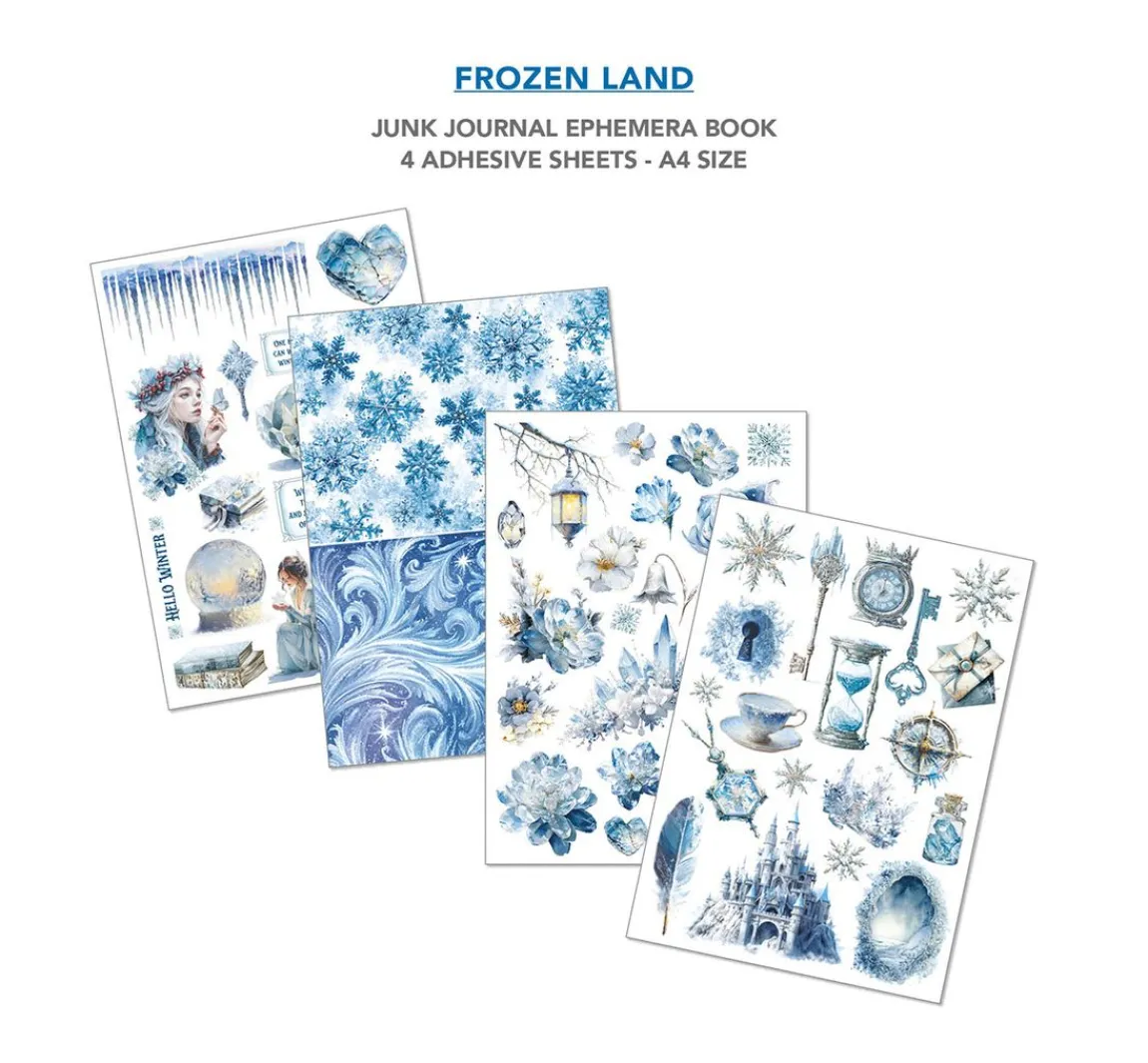 Clearance Ciao Bella Junk Journal & Ephemera Book "Frozen Land"
