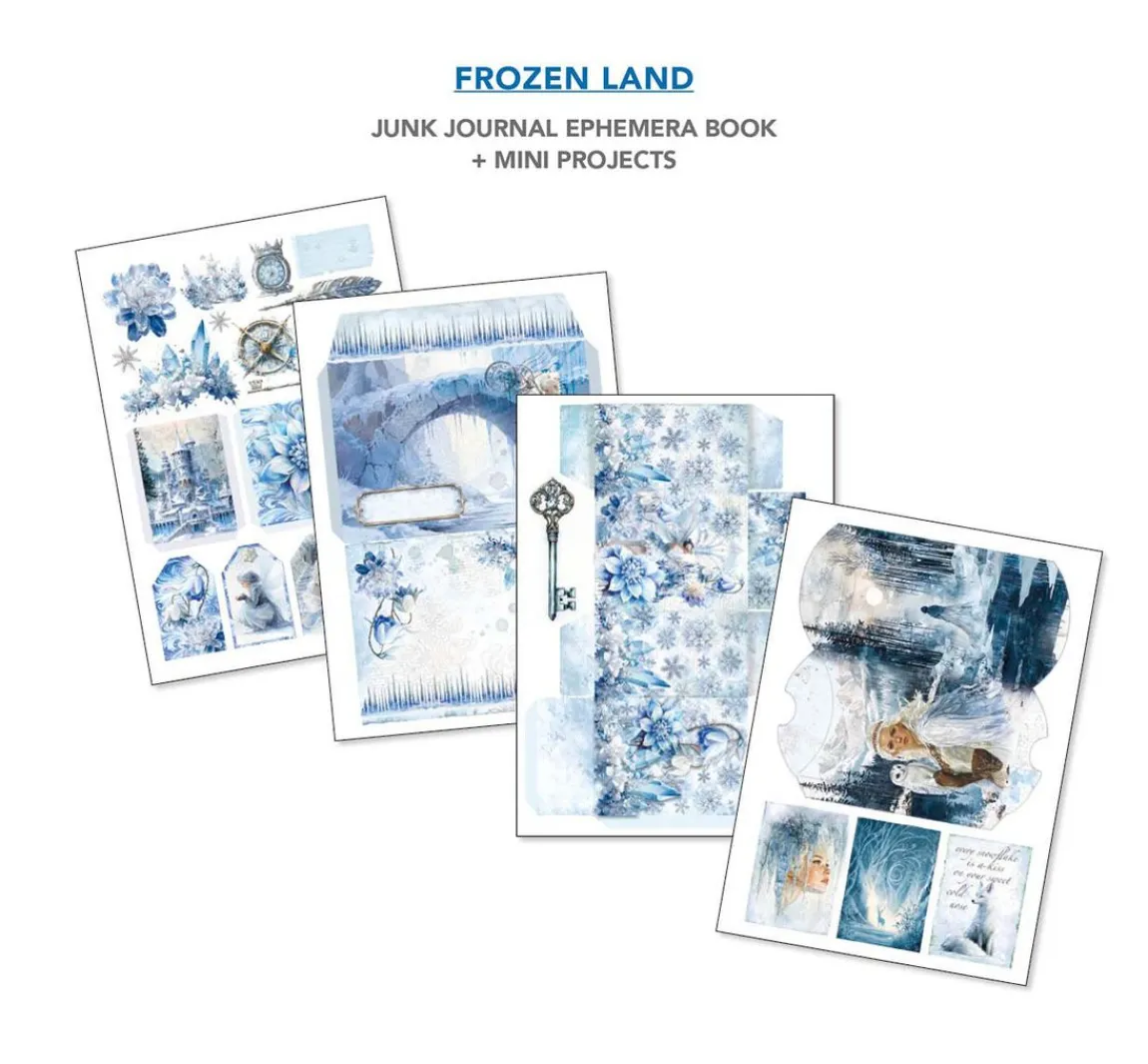Clearance Ciao Bella Junk Journal & Ephemera Book "Frozen Land"