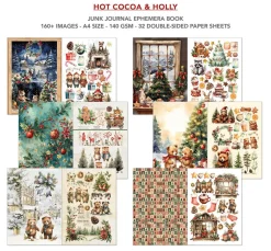 Discount Ciao Bella Junk Journal & Ephemera Book "Hot Cocoa & Holly"