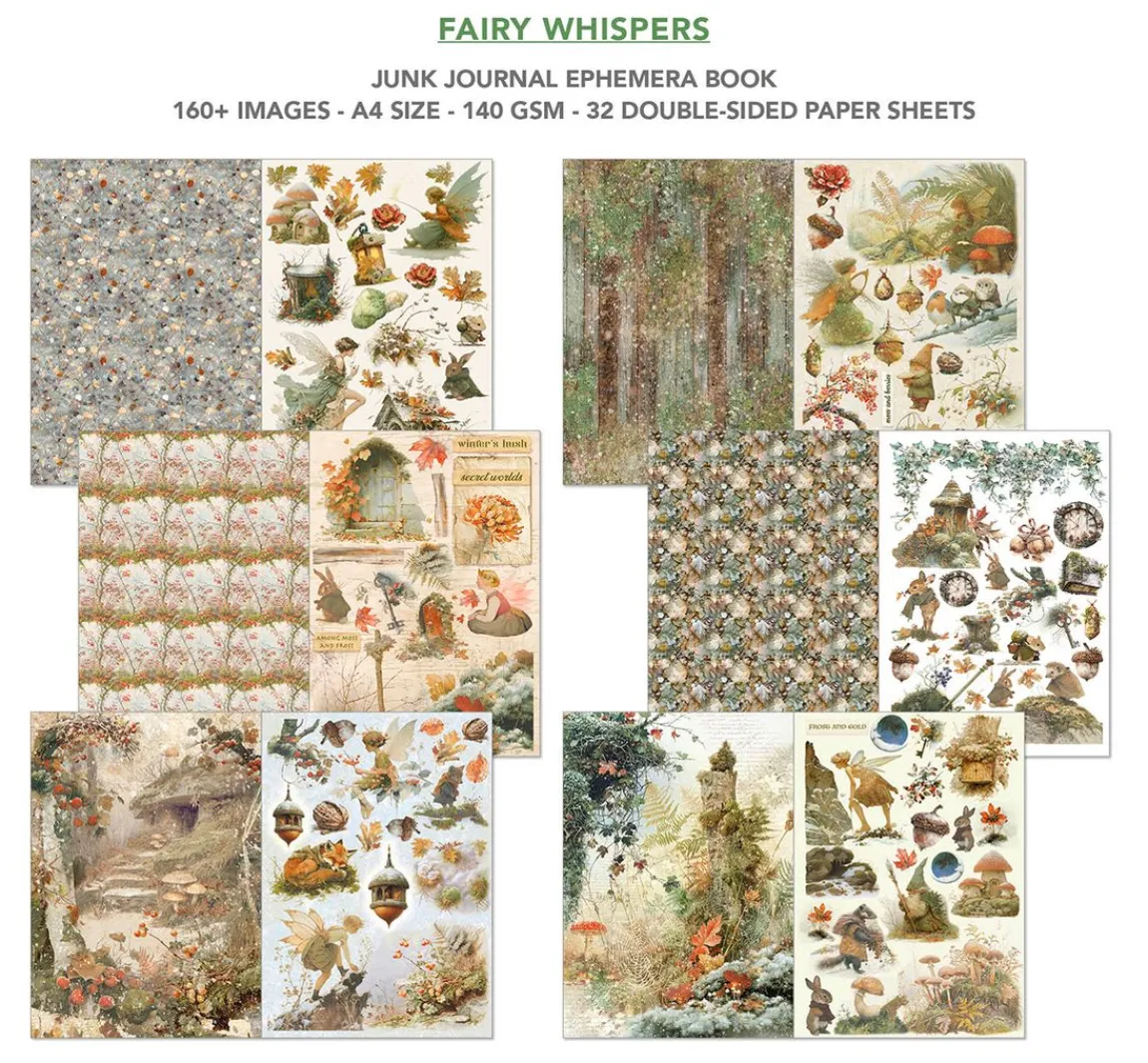 Best Ciao Bella Junk Journal & Ephemera Book "Fairy Whisper"