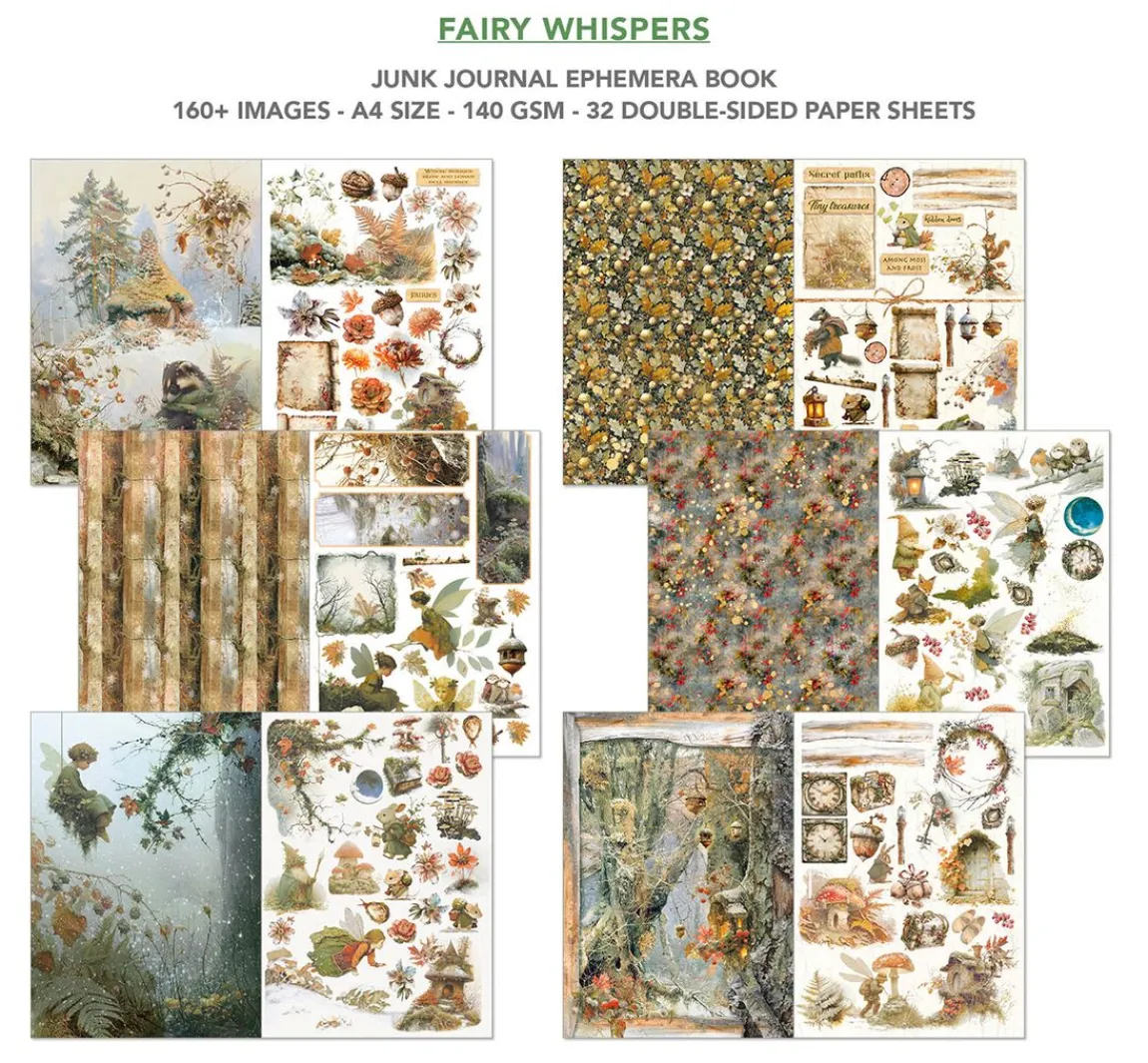 Best Ciao Bella Junk Journal & Ephemera Book "Fairy Whisper"