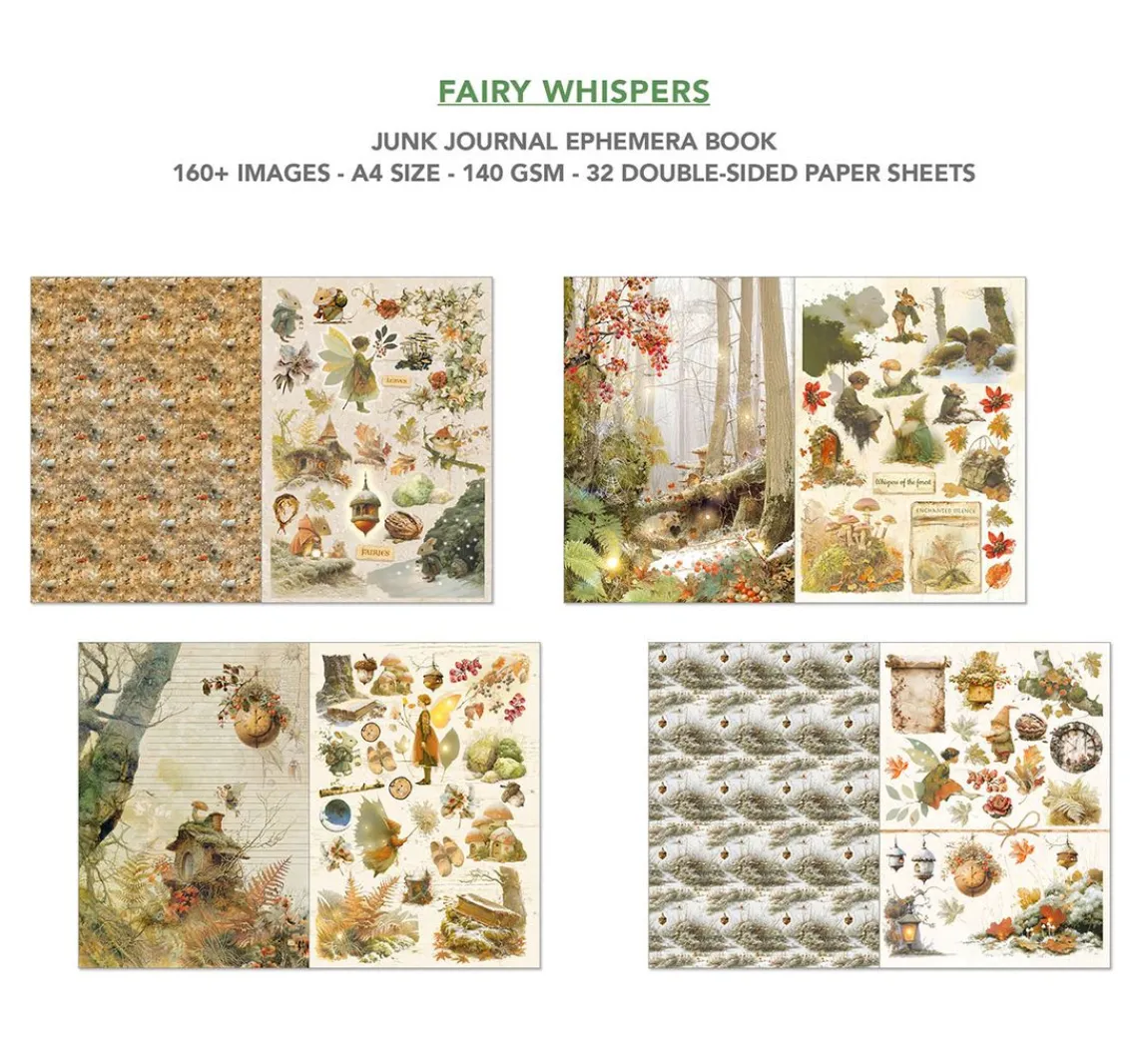Best Ciao Bella Junk Journal & Ephemera Book "Fairy Whisper"