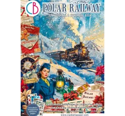 Best Ciao Bella Junk Journal & Ephemera Book "Polar Railway"
