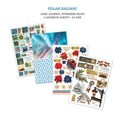 Best Ciao Bella Junk Journal & Ephemera Book "Polar Railway"