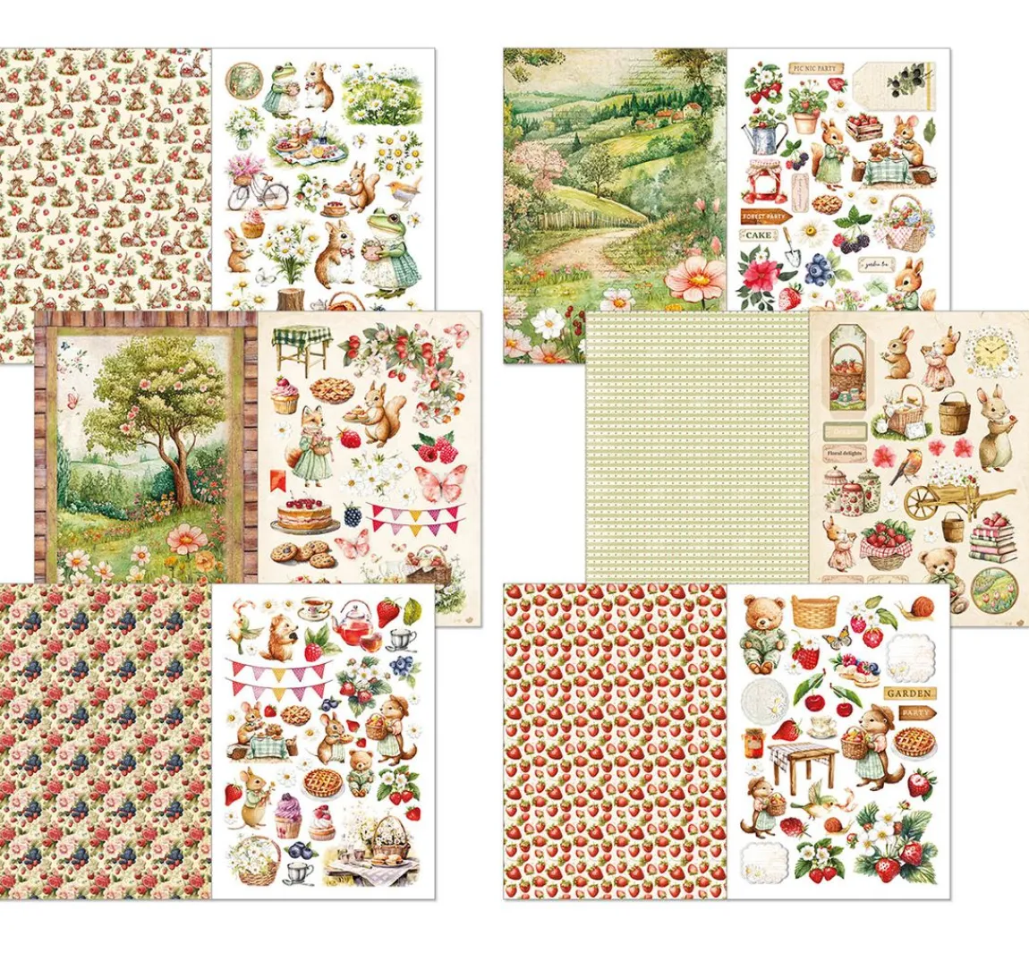 Clearance Ciao Bella Junk Journal & Ephemera Book "Woodland Party"