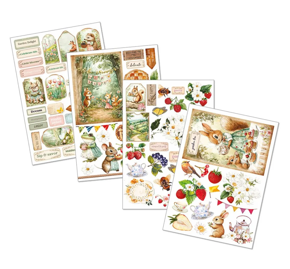 Clearance Ciao Bella Junk Journal & Ephemera Book "Woodland Party"