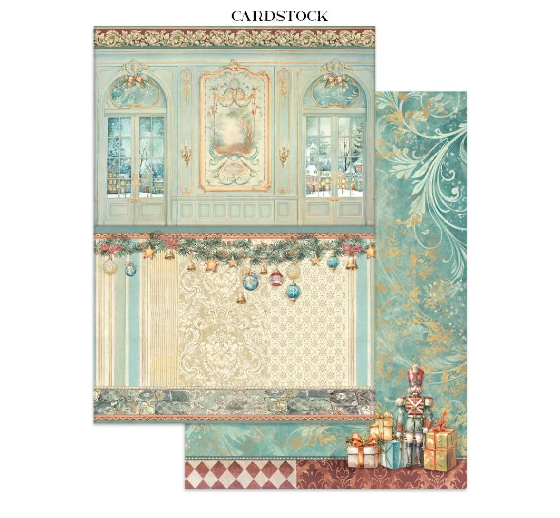 Clearance Stamperia Junk Journal Book "Alice in Christmas"