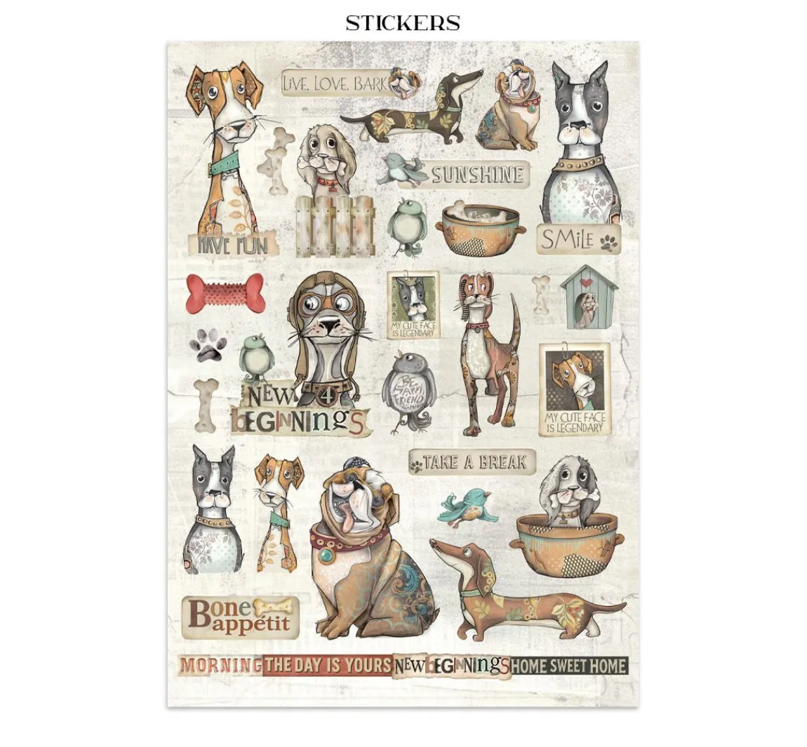 New Stamperia Junk Journal Book "Furry Friends"